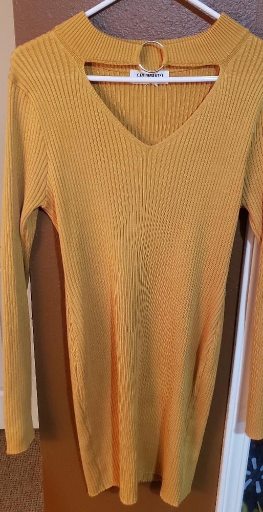 Mustard Stretch dress